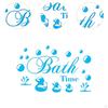 Bath Time Bubble Duckling Wall Sticker,PVC Decal Stylish Self Paste Removable for Mirrors Nursery