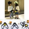Fashionable Kids Smiley Face Crossbody Bag Chic Durable Canvas Small Backpack For Children