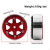 4 Pieces 1/18 1/24 RC Crawler Wheel Rims Accessories Easy to Install Direct Replaces Professional