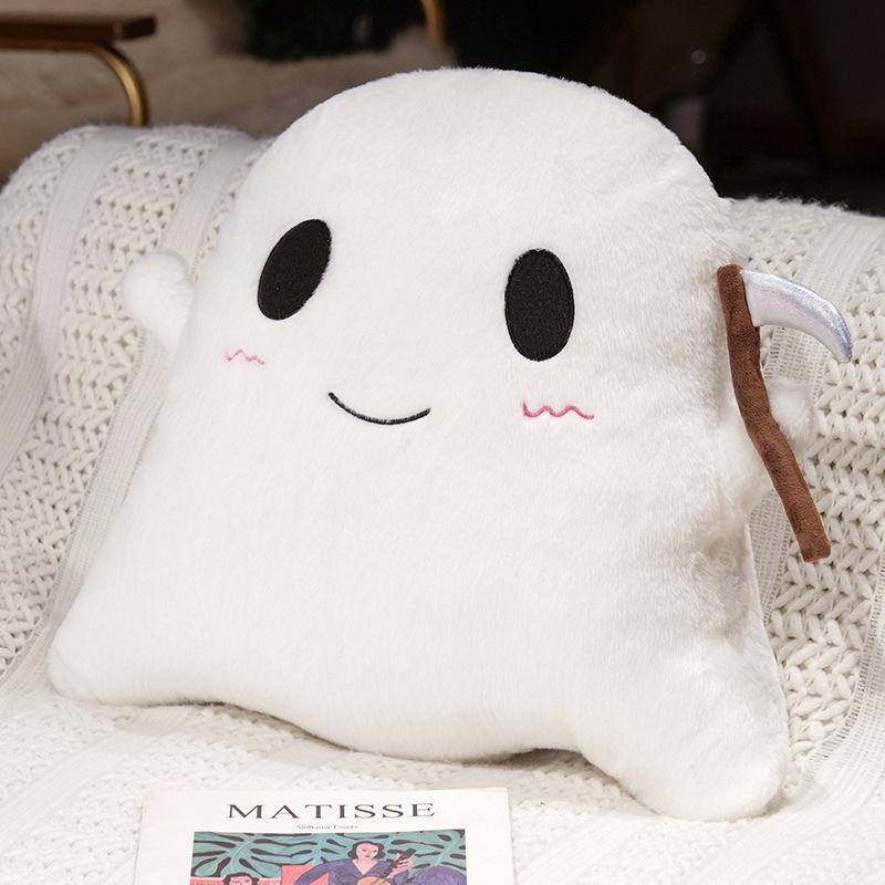 Cartoon Soft Ghost Pillow Plush Toy Doll Ghost Doll Home Pillow Ragdoll Halloween Gift