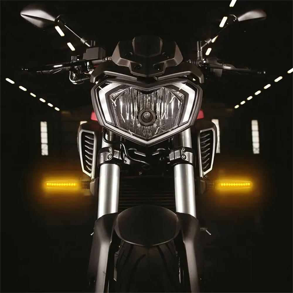 2PCS,24LED,High brightness,Motorcycle Indicators Flowing Turn Signal Lights,Motorbike Turning Indicators Daytime Running Lights Brake Lights