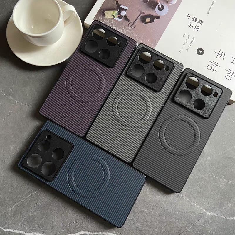 For Tecno Spark 10 10C Luxury Frosted Carbon Fiber Phone Case For Tecno Spark 20 Pro Plus 20C Magnetic Wireless Charge Cover