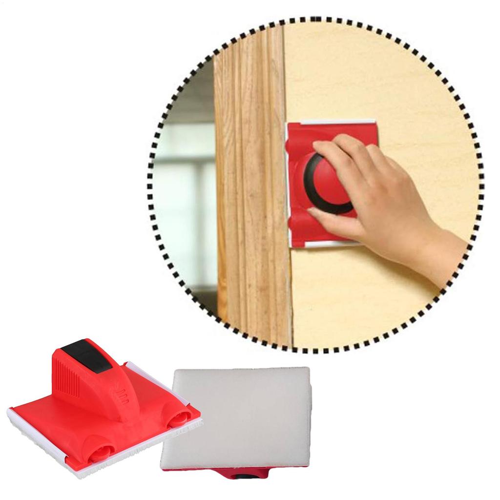Edge Paint Brush 4pcs Corner Edge Painter Tool for Painting Wall Corner Brush with Trim and Touch-up Pad Paint Cutting Edge Tool