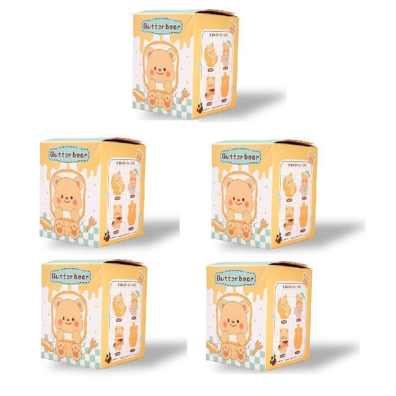 Butter Bear Blind Box Figure: Internet Celebrity Milky Little Bear Doll for Desktop or Car Decoration and Birthday Gift.