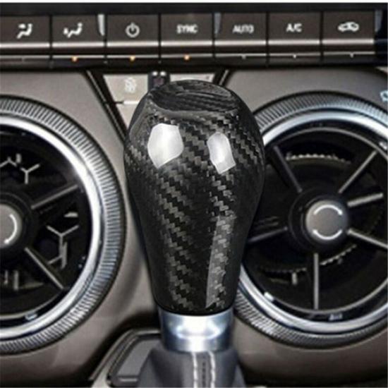 For Chevrolet Camaro 2016- Real Carbon Fiber Gear Shift Knob Cover Trim