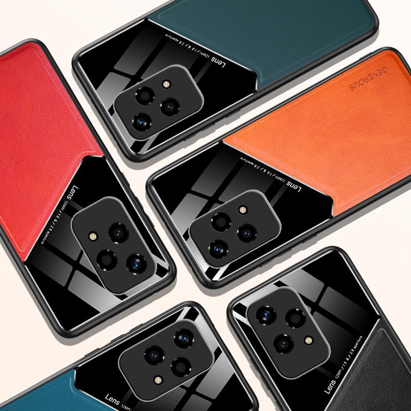 For Honor 200 Lite Case Leather Back Cover Precise Cutouts Shockproof Protection