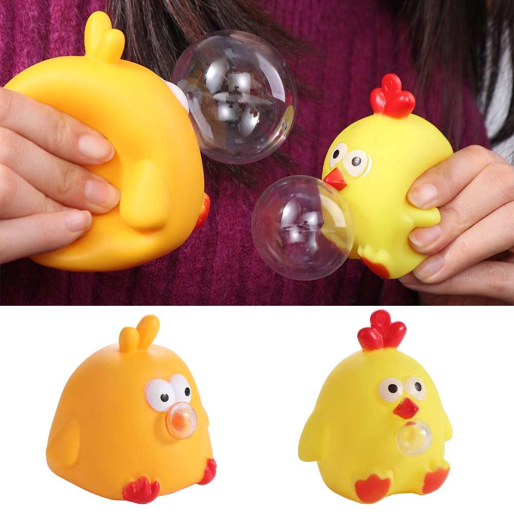 Yellow Chicken Squeeze Toys Pinch Kneading Cartoon Knead Toy Squeeze Balls Pinch Toys  Baby Game