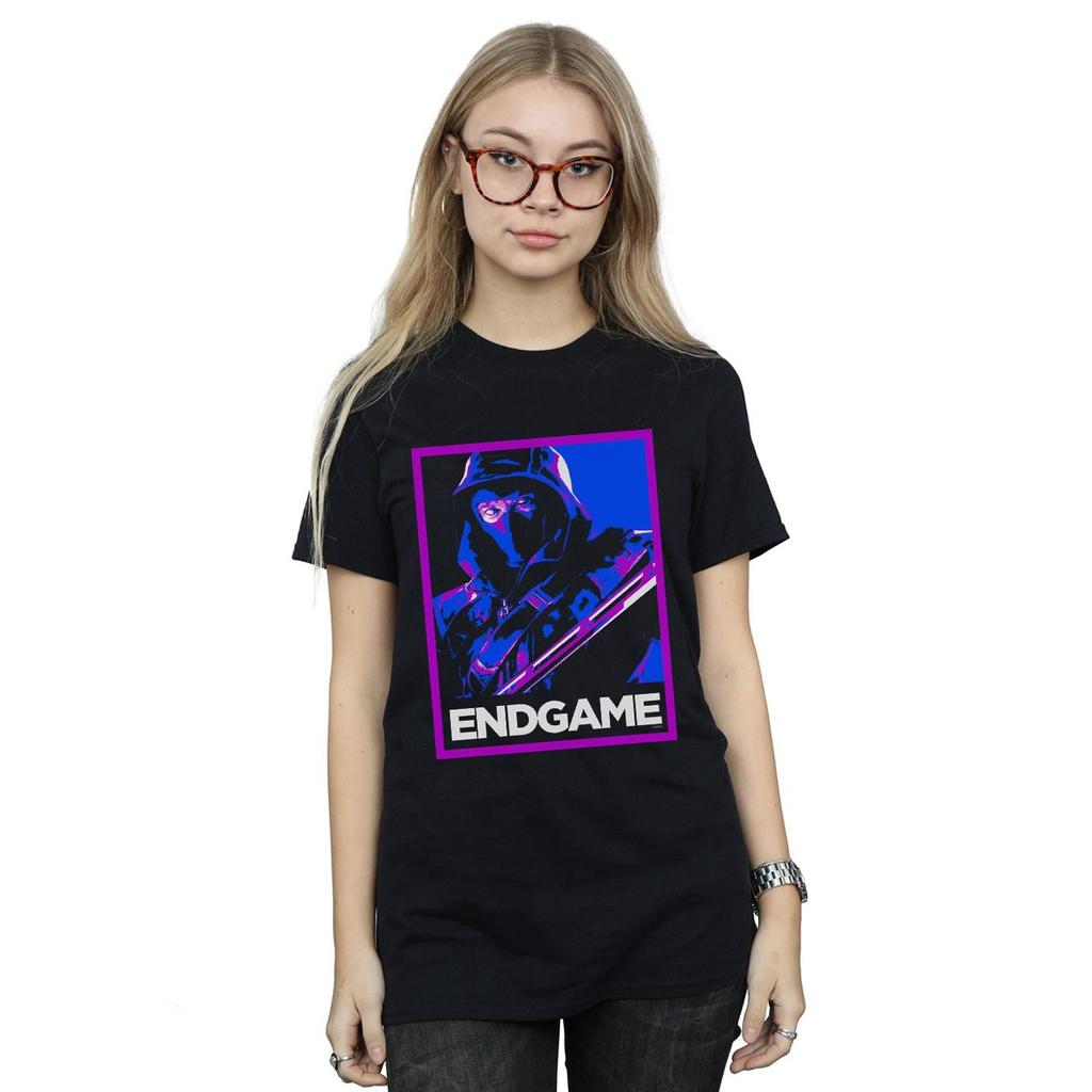 Marvel Womens/Ladies Avengers Endgame Ronin Poster Cotton Boyfriend T-Shirt