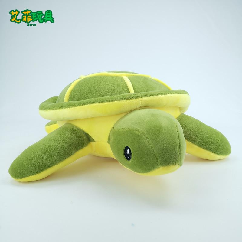 33cm Large Realistic Sea Turtle Plush Pillow, Cute Green Turtle Stuffed Animal, Soft Comforting Cuddle Toy for Kids and Adults