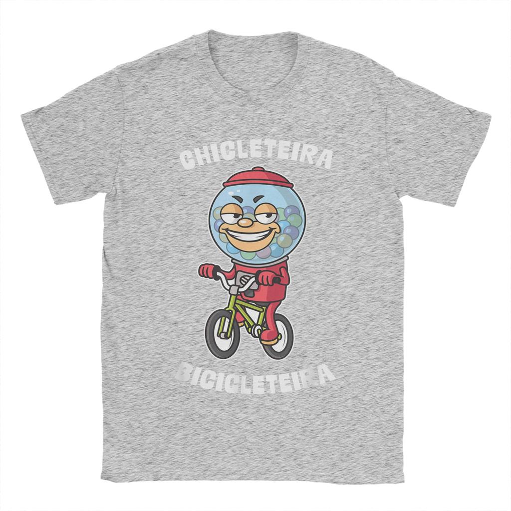 Italian Brainrot Chicleteira Bicicleteira Meme Men T Shirts Awesome Tee Shirt Short Sleeve O Neck T-Shirt Summer Tops