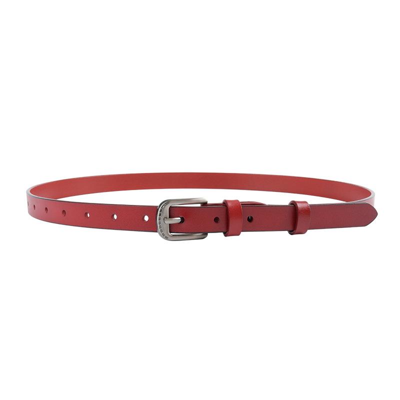 Slim Veterinary Leather Women's Belt Retro Punk Women's Casual Pants Jeans Korean Fashion Trousers Belt