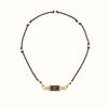Retro Colored Stainless Steel Pendant Necklace For Women Handmade Braided Rope Chain Jewelry Accessories