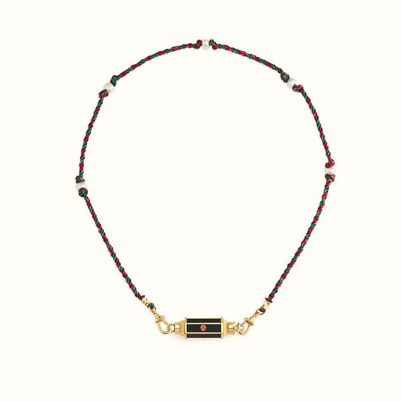 Retro Colored Stainless Steel Pendant Necklace For Women Handmade Braided Rope Chain Jewelry Accessories