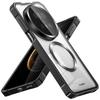 Detachable Case For Huawei Mate 60 70 Pro Translucent Frosted Magsafe Removable Backboard Metal Bumper Grip Cover