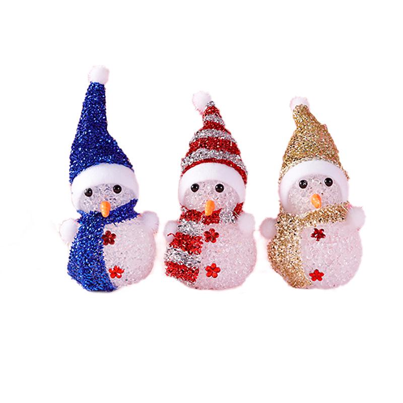 Christmas Glowing Snowman Decorations Toys for Children