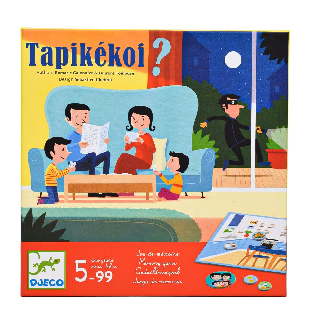 DJECO Tapi Ke Koi Educational Board Memory Card Montessori Ages Boys and Elementary School Sports Long Autumn Nights Toy, Game, Game, Game, Adult,