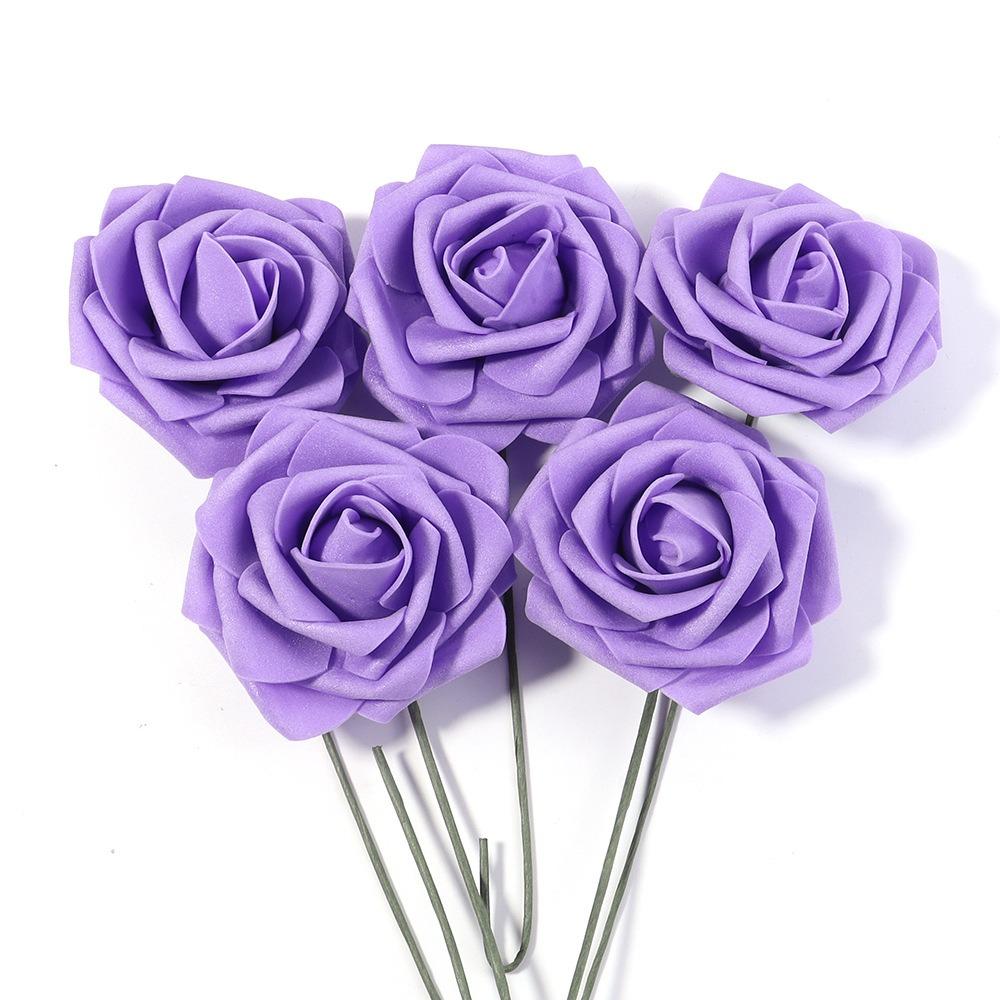 25Pcs Artificial Flowers Roses Fake Flowers For Home Decor DIY Wedding Bride Decoration Bouquet Party Supplies Garland Accessory