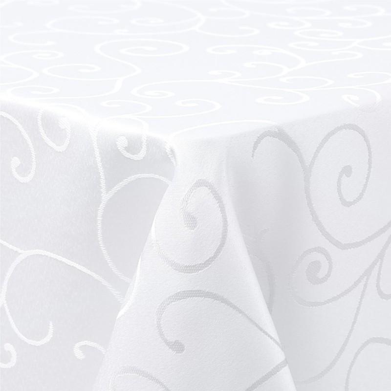

Homaxy Washable Rectangular Tablecloths Kitchen Resturant Easy Care Table Cloths Scratch-Resistant Polyester Damask Table Cloths 80x80cm