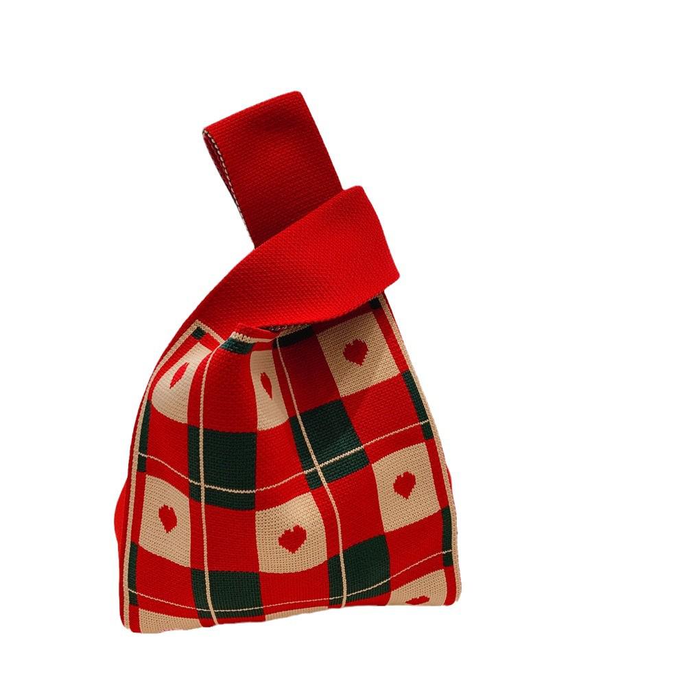 Women's Cute Knitted Souvenir Handbag - Versatile Wrist & Vest Bag Gift