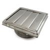 150mm Stainless Steel Square Ventilation Cover Air Outlet External Wall Rain Caps Stainless Steel Air Vent Duct Grills