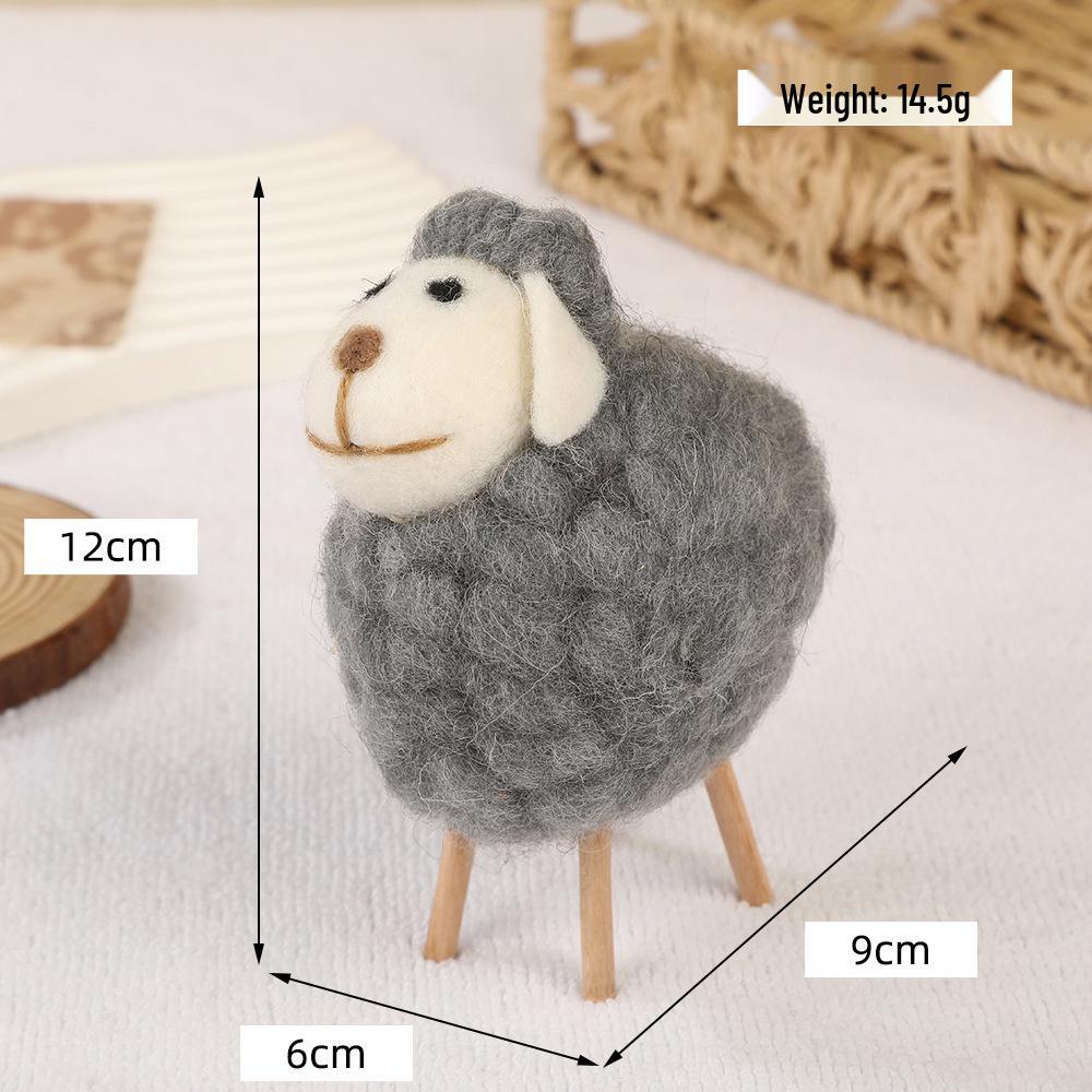 DIY Wool Felt Animal Ornaments for Christmas Tree Decoration
