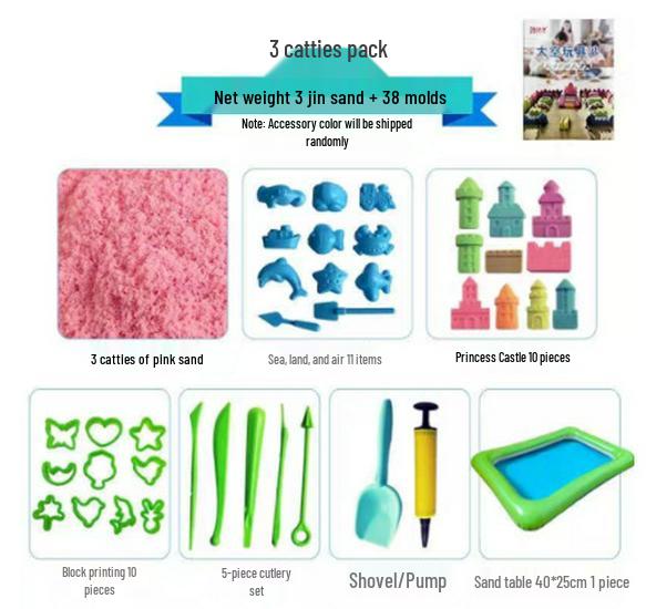 Non-Toxic Colored Kinetic Sand Refill - Safe for Children, Food-Grade Playground Toy