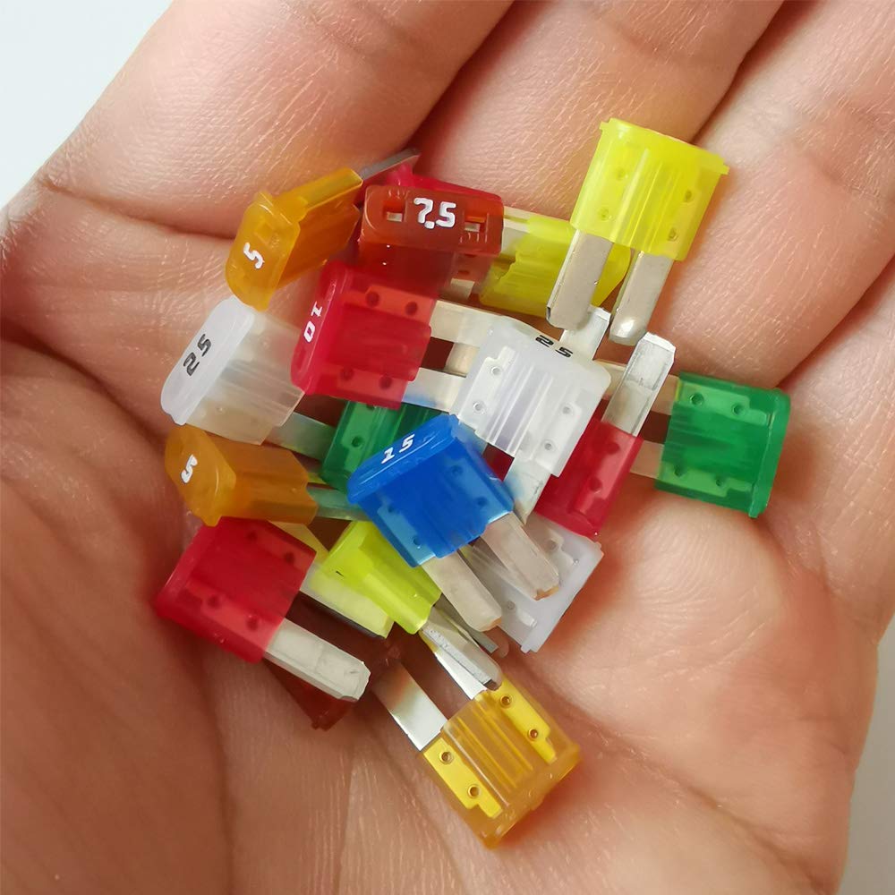 Kiligen 35ks Sada pojistek Micro2 -24V, Pojistky Autolopatky, Pojistky pro Elektroinstalaci, Extra