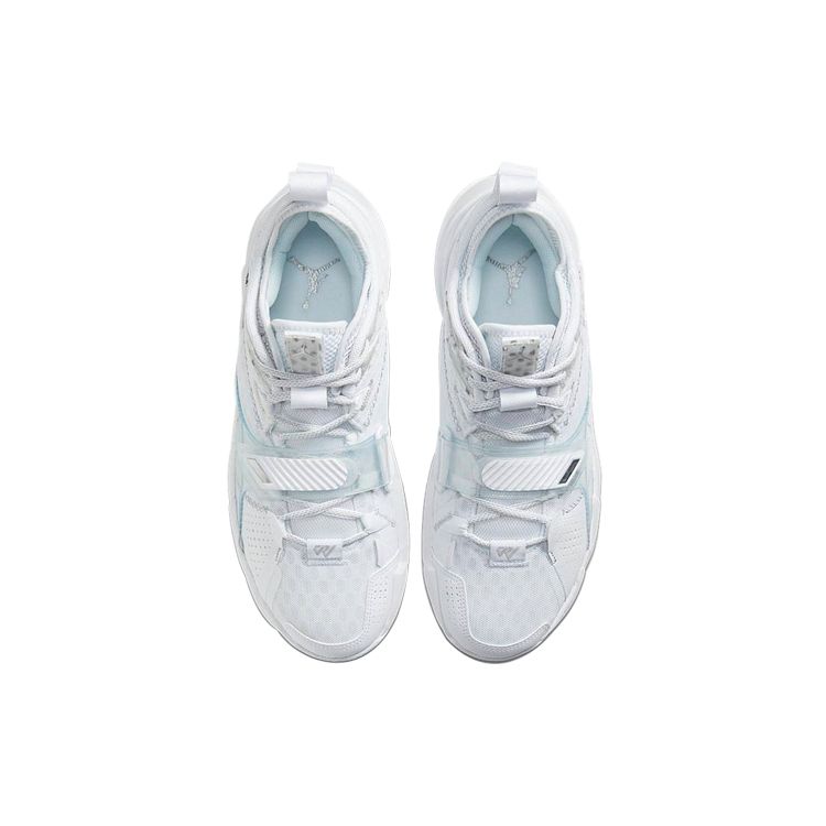 Jordan Why Not Zer0.3 Pf Mens Triple White Metallic Silver Black CD3002-103