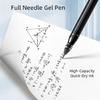 30Pcs Refillable Gel Pen 0.5mm Needle Point Black/Blue/ Red Inks Quick Drying Comfortable Grip Gel Inks Pen For Office