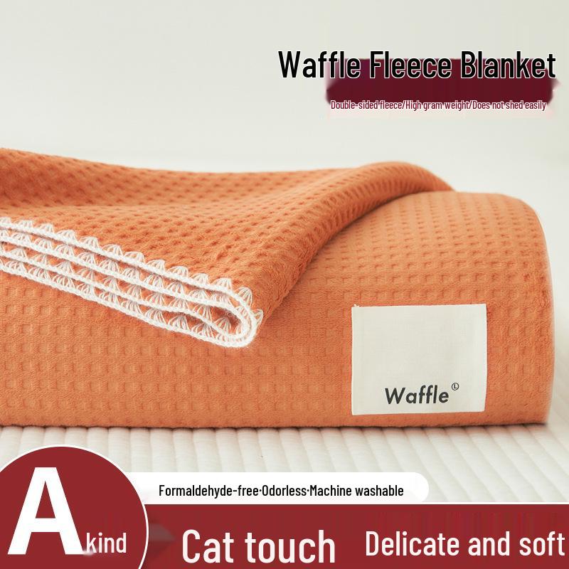 Thickened Coral Fleece Winter Blanket - Warm Office Nap Shawl for Sofa or Bed