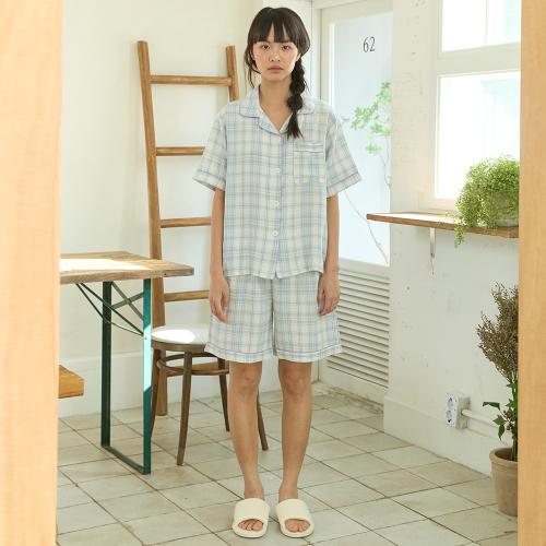 [Dap] Sunday Blue Prieb Kara Pajama Set Unisex [Shipped from Korea] 100% Authentic