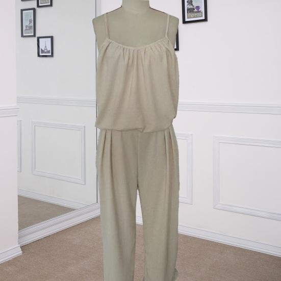 Summer 2 Piece Sets for Women, Spaghetti Strap Tank Top And Wide Leg Pants Lounge Set, Beach Vacation Travel Outfits