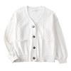 Women's Japanese JK Cable Knit Cardigan V Neck Long Sleeve Loose Cotton Sweater Coat Multi Color