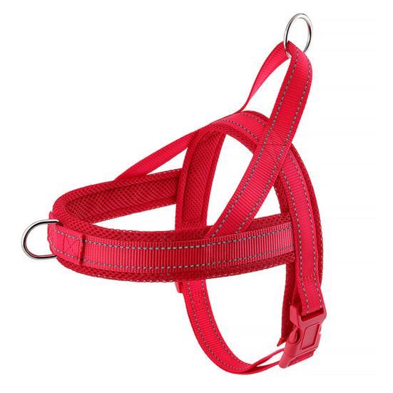 

No Pull Dog Harness Breathable Mesh Padded Dog Harness Adjustable Reflective Escape Proof Dog Harness for Small Medium Large Dogs XS красный