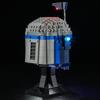 P10101 DIY LED Light Kit For LEGO 75408 Jango Fett™ Helmet Assembled Building Block Toy Decoration Adjustable Lighting Accessories