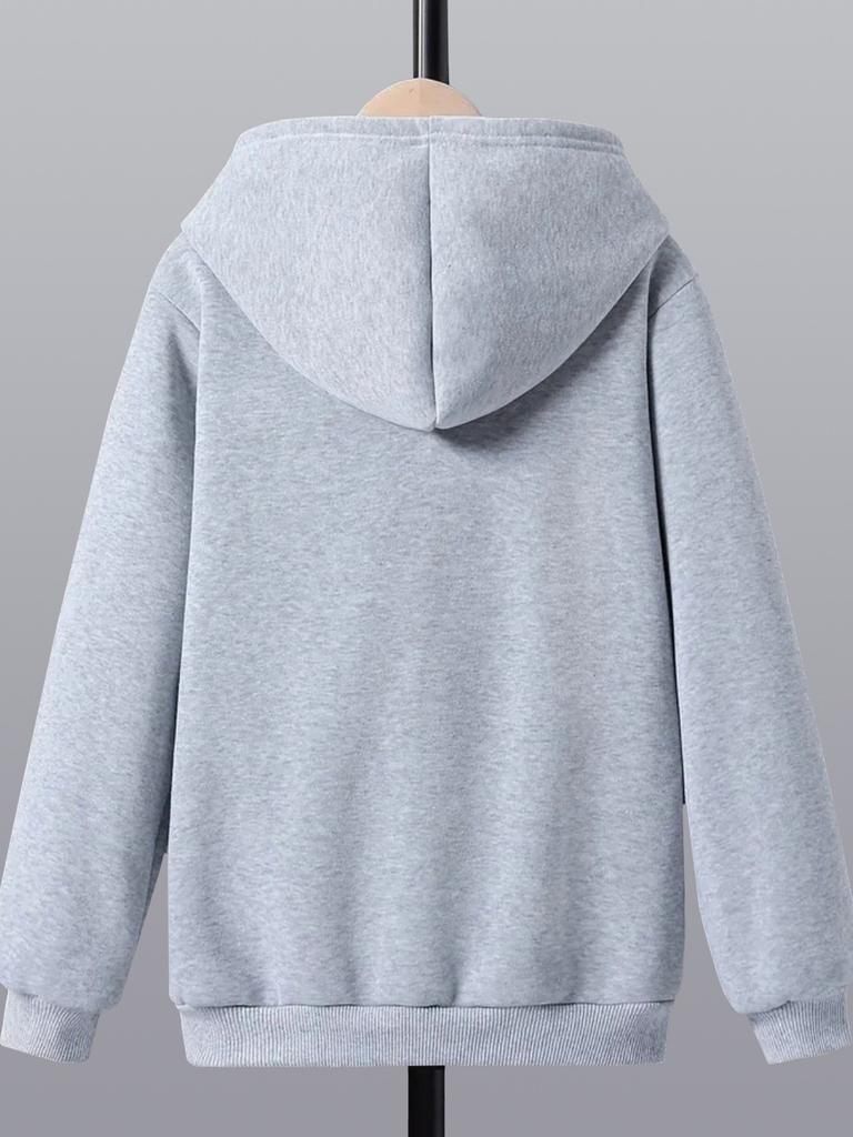 Patterned music-themed headphones, sporty and casual; stylish long-sleeved hoodie, boys' autumn/winter new sweatshirt.