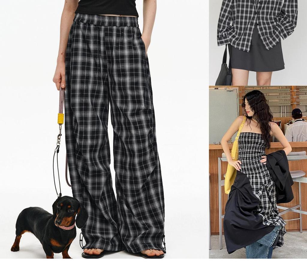 Spring/Summer Lolita Plaid TR Stretch Jacquard Fashion Fabric