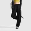 Li-Ning Comfortable Casual Simple Straight Leg Mid Waist Knitted Sports Pants Women Bottoms Black AKLV720-7