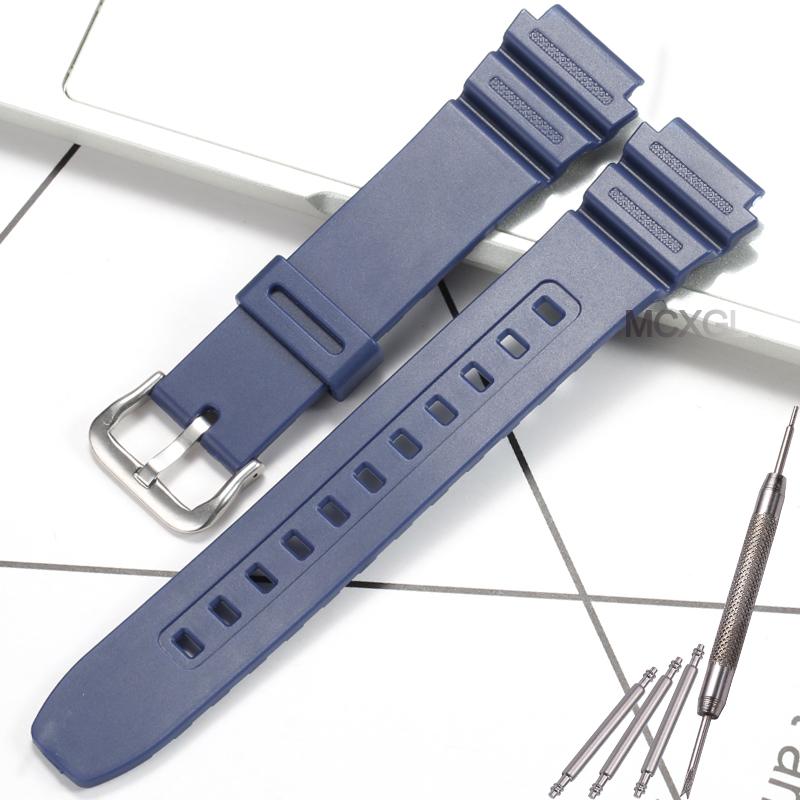 18mm Resin Replacement Strap For Casio F91W F108WH AE1200WH AE-1300WH W800H AE1000W F105W Mens Womens Watch Band Accessories