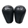 5/6 Speed Leather Gear Shift Knob Lever For Mazda 3 BK BL 5 CR CW 6 II GH CX-7 ER MX-5 NC III 2005 2006 2007 2008 2009 2010 2011