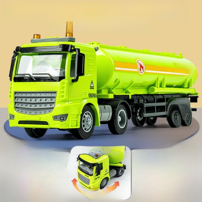 Childrens Construction Vehicle Pull Back Excavator With Light Sound And Detachable Cab For Boys Playtime