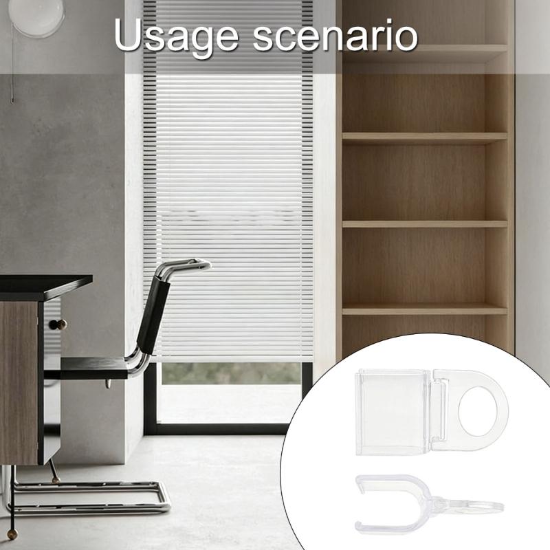 Clear Roller Shade Pull Down Clip Roller Shade Handle Blind Grip Plastic Hem Grip Hardware Rolling Curtain Accessories