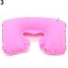 1Pc Inflatable Travel Air Cushion Neck Rest U Shape Plane Flight Portable Pillow