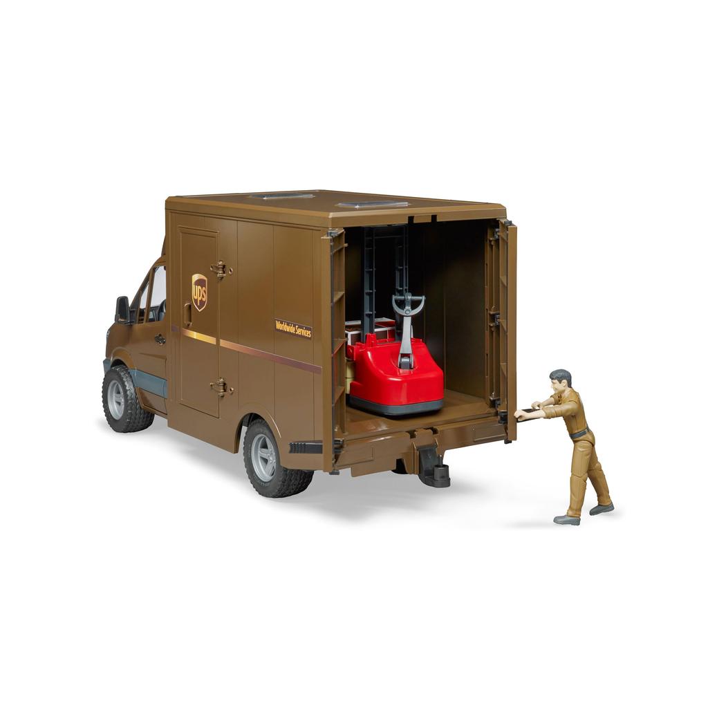 BRUDER MB UPS & Forklift (with Figure) BR02538