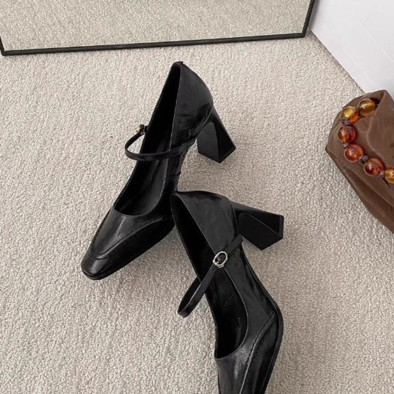 Ultra měkké boty na nízkém podpatku - Nový styl Platformové dámské boty, Čtvercová špička Platformové boty