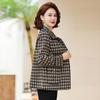 2026 Stylish Autumn Plaid Jacket for Middle-Aged and Elderly Women