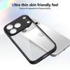 For iPhone 17 Pro Max Case Matte Skin Touch Clear PC+TPU Shockproof Phone Back Cover