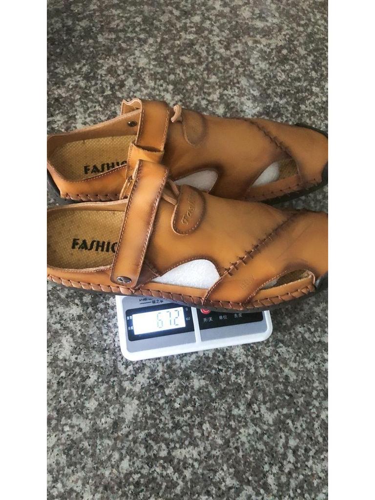 2025 Men's Toe-Loop Leather Sandals: Casual, Breathable Dual-Use Summer Sports Shoes
