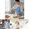 Stainless Steel Handheld Egg Beater With Rotating Whisk For Baking And Cooking