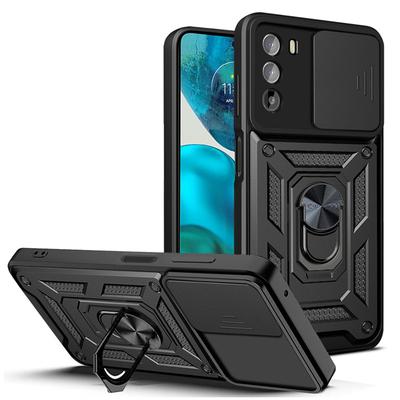 Armor Shockproof Phone Case For Motorola Moto G22 G32 G42 G52 G62 G82 Camera Protection Ring Holder Back Cover